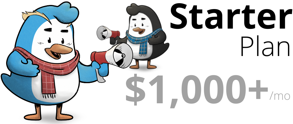 Starter Plan, $1,000+/mo